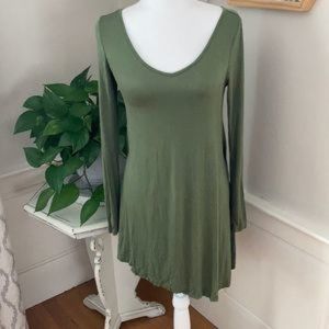 Zaful long sleeve asymmetrical dress size Small